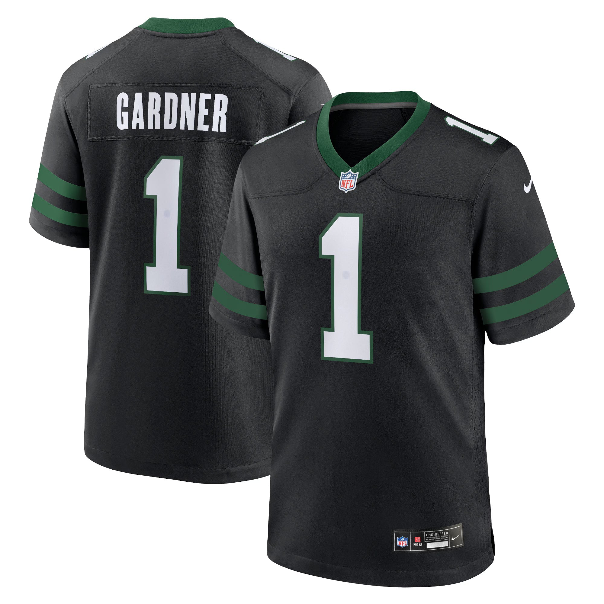 New York Jets Ahmad Sauce Gardner Legacy Black Alternate Game Jersey