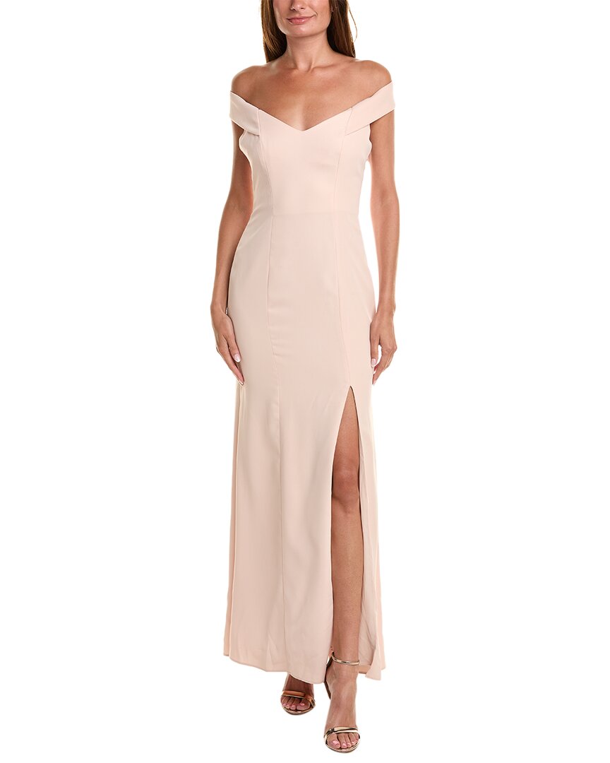 Dessy Collection Off-the-Shoulder Gown