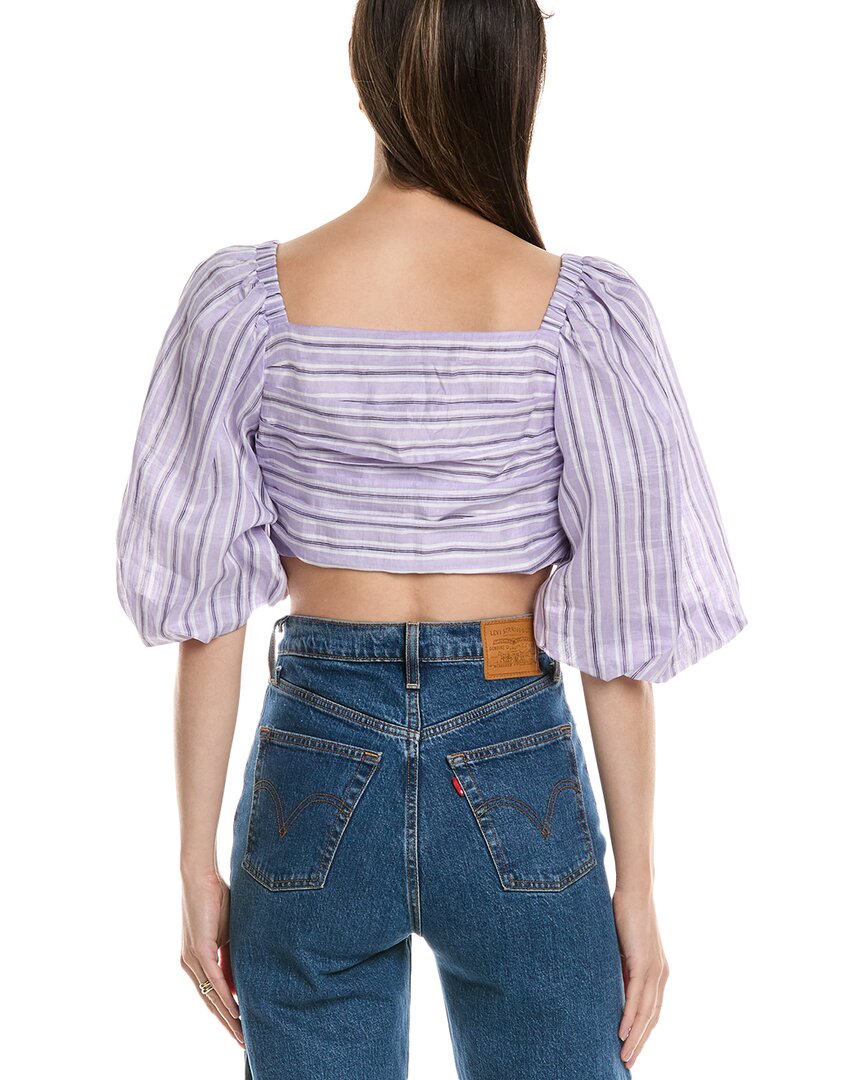 Sandro Linen-Blend Top