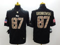 Men's New England Patriots Rob Gronkowski #87 Black Authentic Game Jersey1