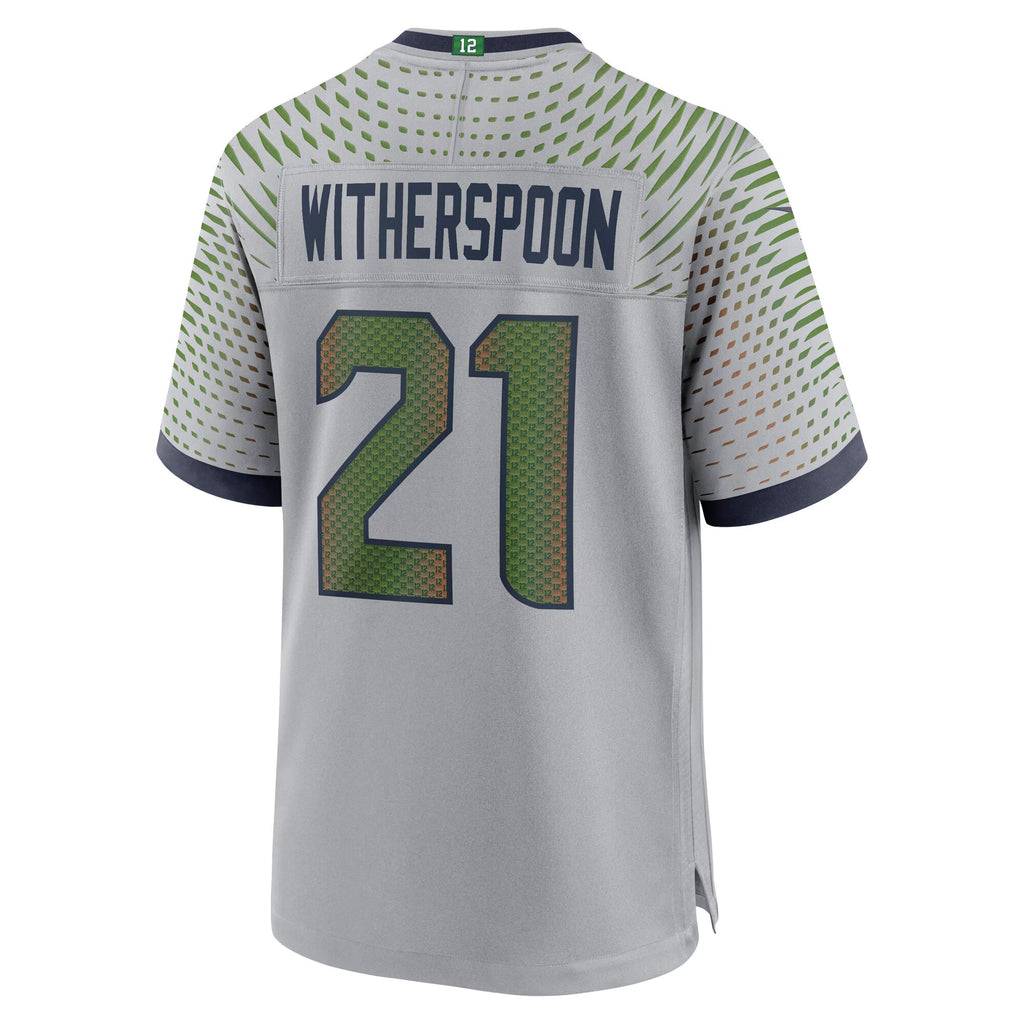Seattle Seahawks Devon Witherspoon Wolf Gray 2025 Rivalries Collection Game Jersey