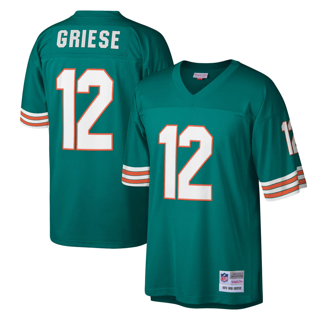 Miami Dolphins Bob Griese Mitchell & Ness Aqua Legacy Replica Jersey