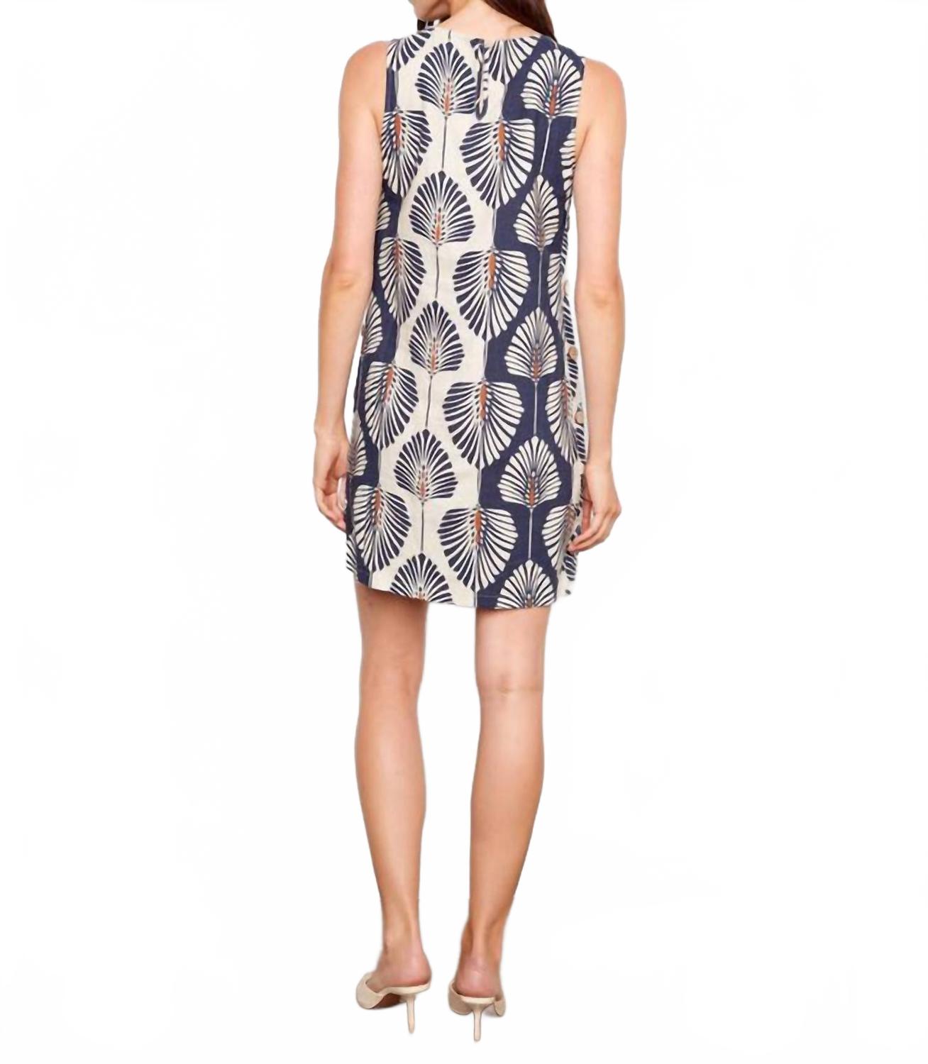 Printed Sleeveless Dress In Tahiti