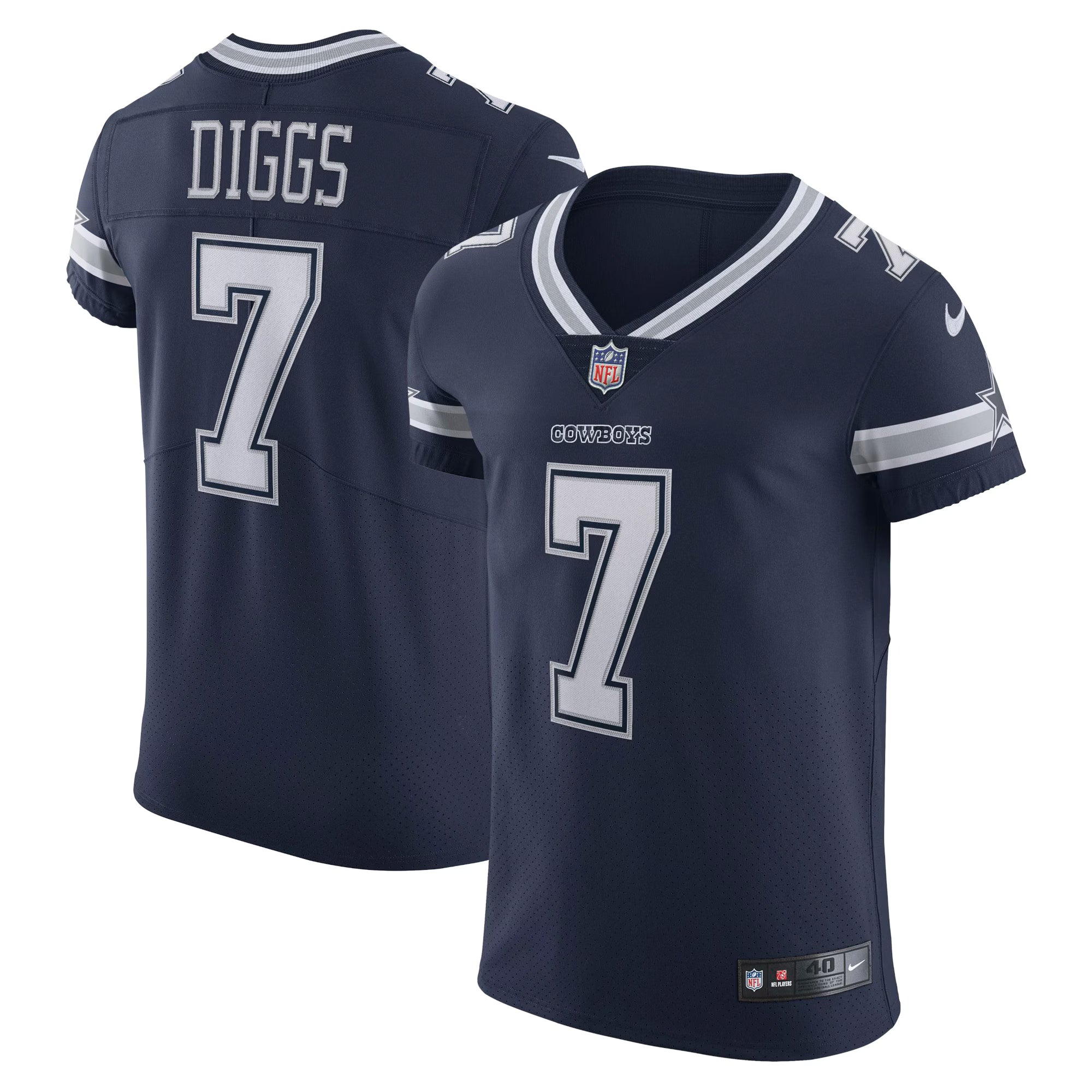 Dallas Cowboys Trevon Diggs Navy Vapor Elite Jersey