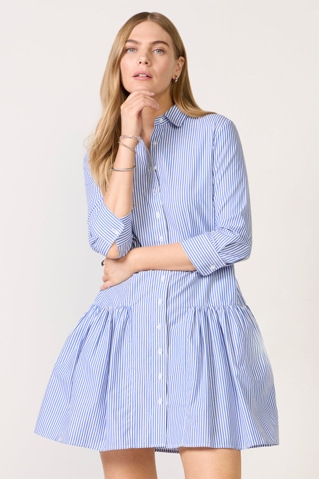 Women's The Drop Waist Shirt Dress