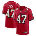 Tampa Bay Buccaneers John Lynch Red 50th Anniversary Team Game Jersey