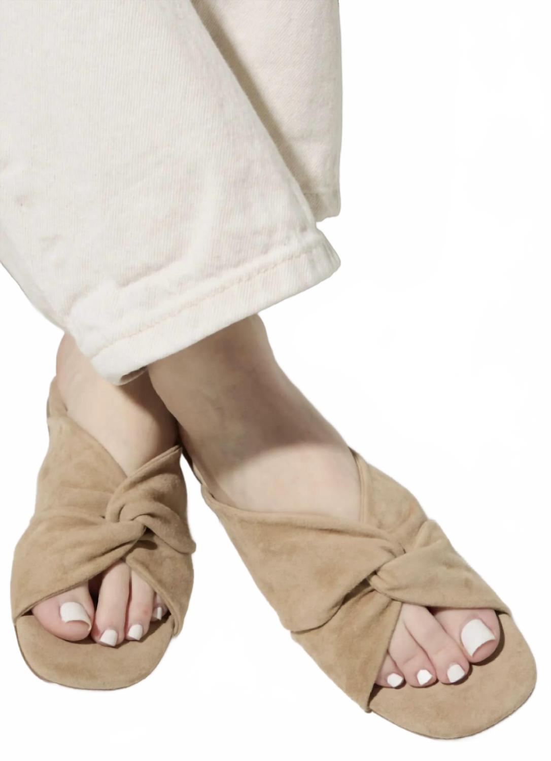Women's Nadia Slide Sandals In Oat Suede