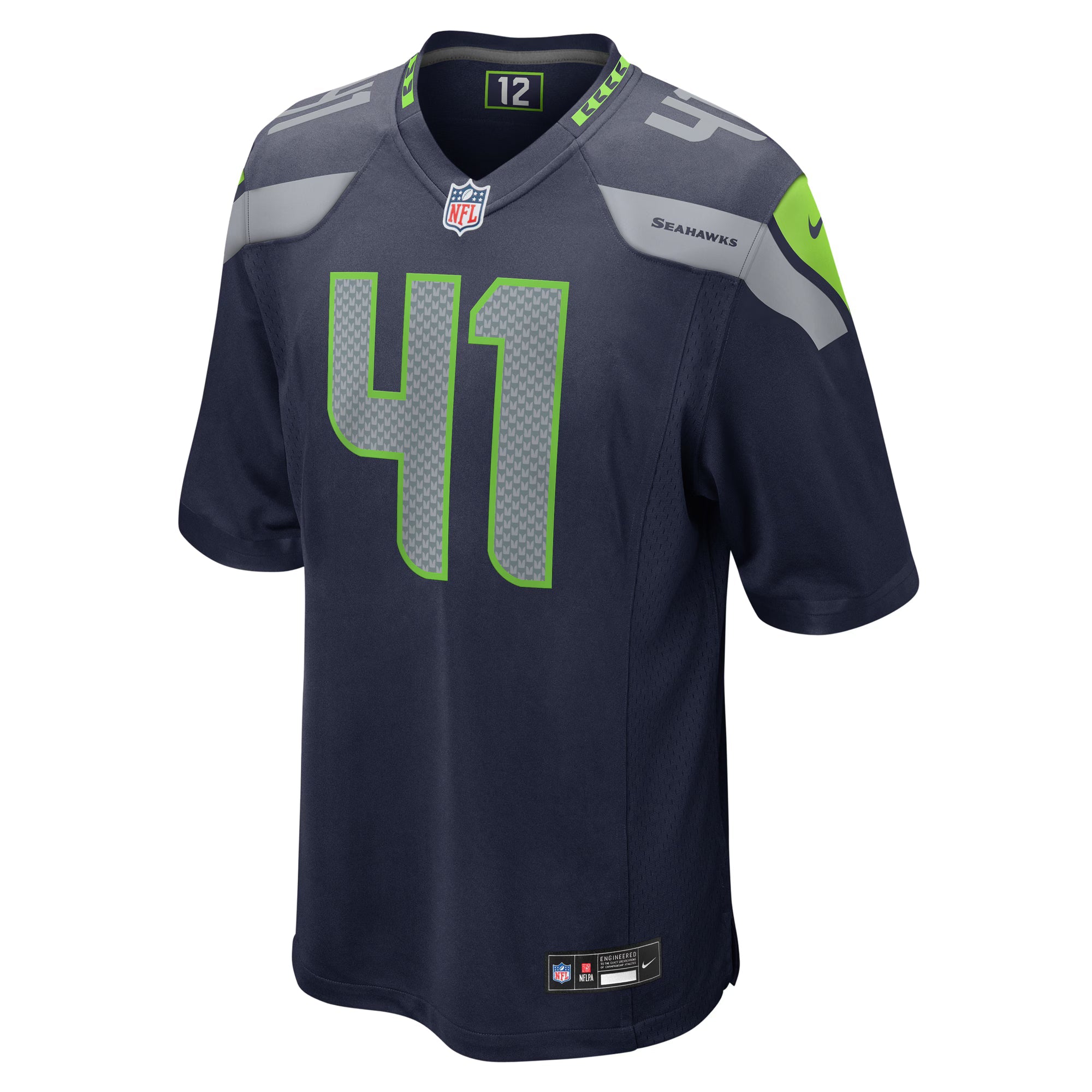 Seattle Seahawks Chris Stoll College Navy Game Jersey