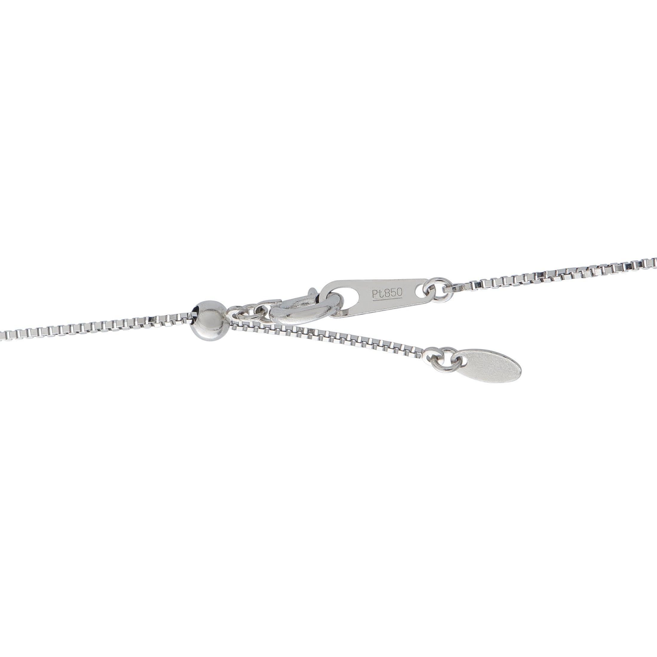 LB Exclusive Platinum 0.38ct Diamond and Emerald Pendant Necklace MF42-041326