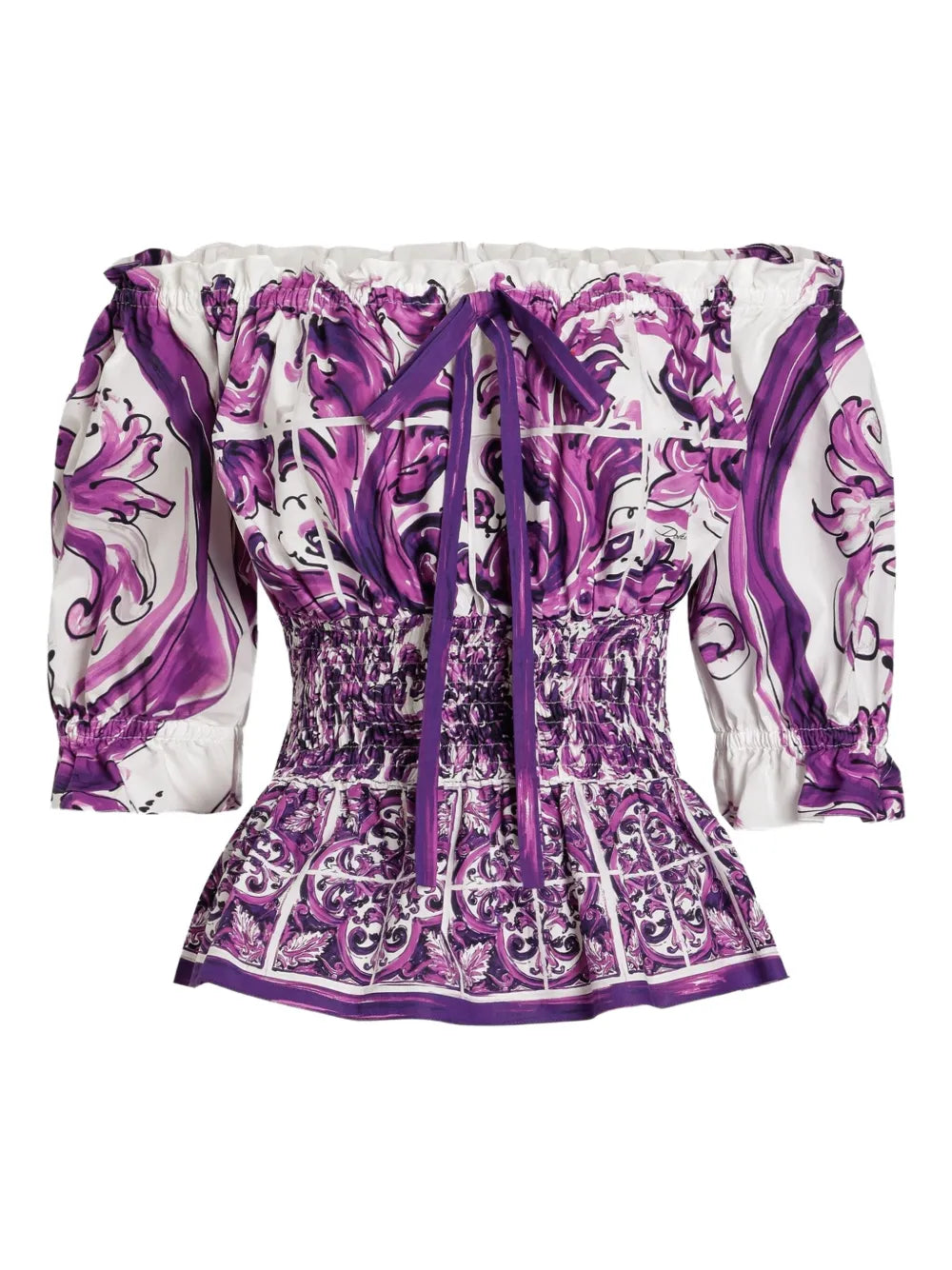 Dolce & Gabbana Women Majolica Print Top