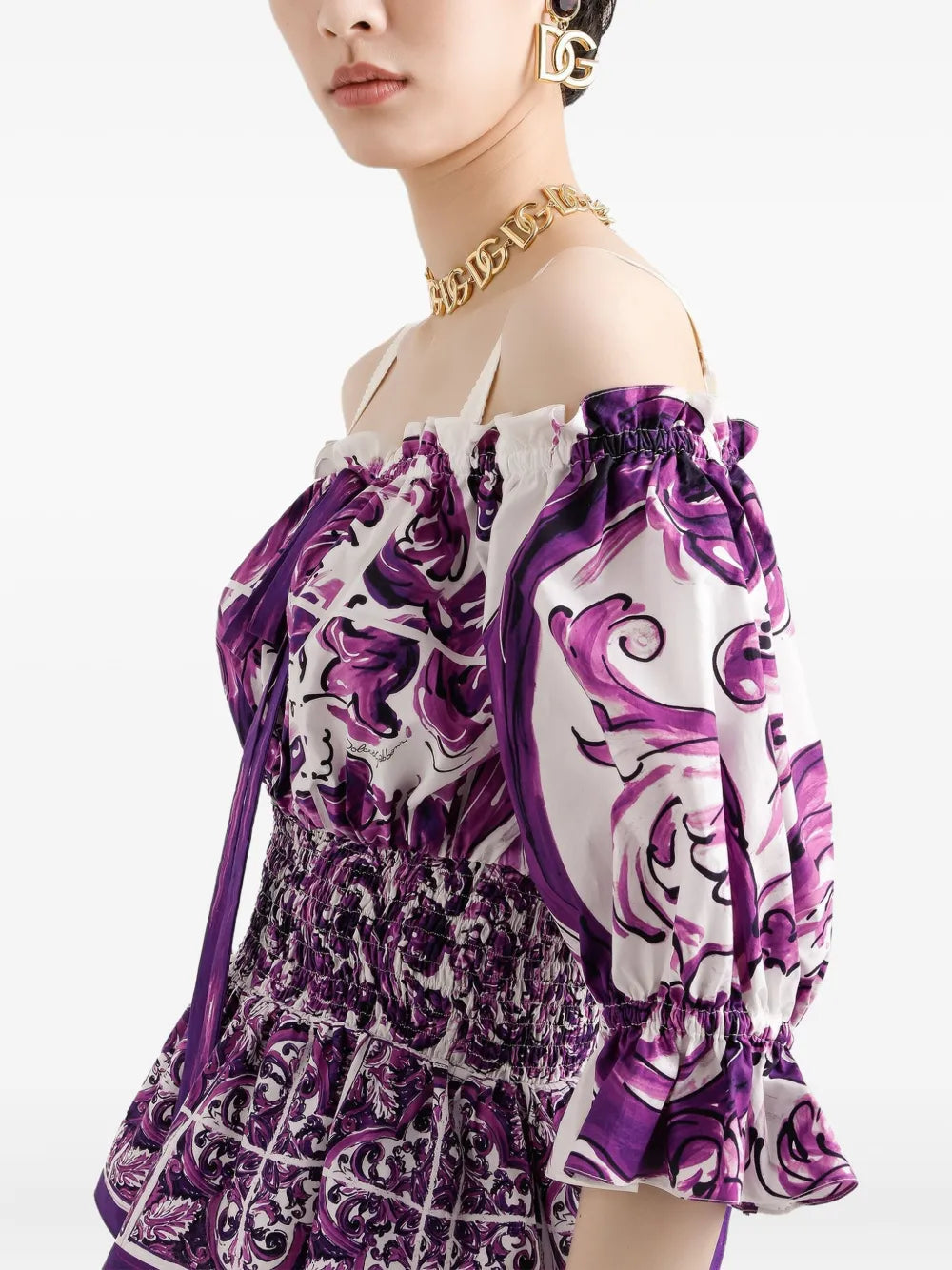 Dolce & Gabbana Women Majolica Print Top