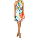 Victoria Dress In Abstract Paint