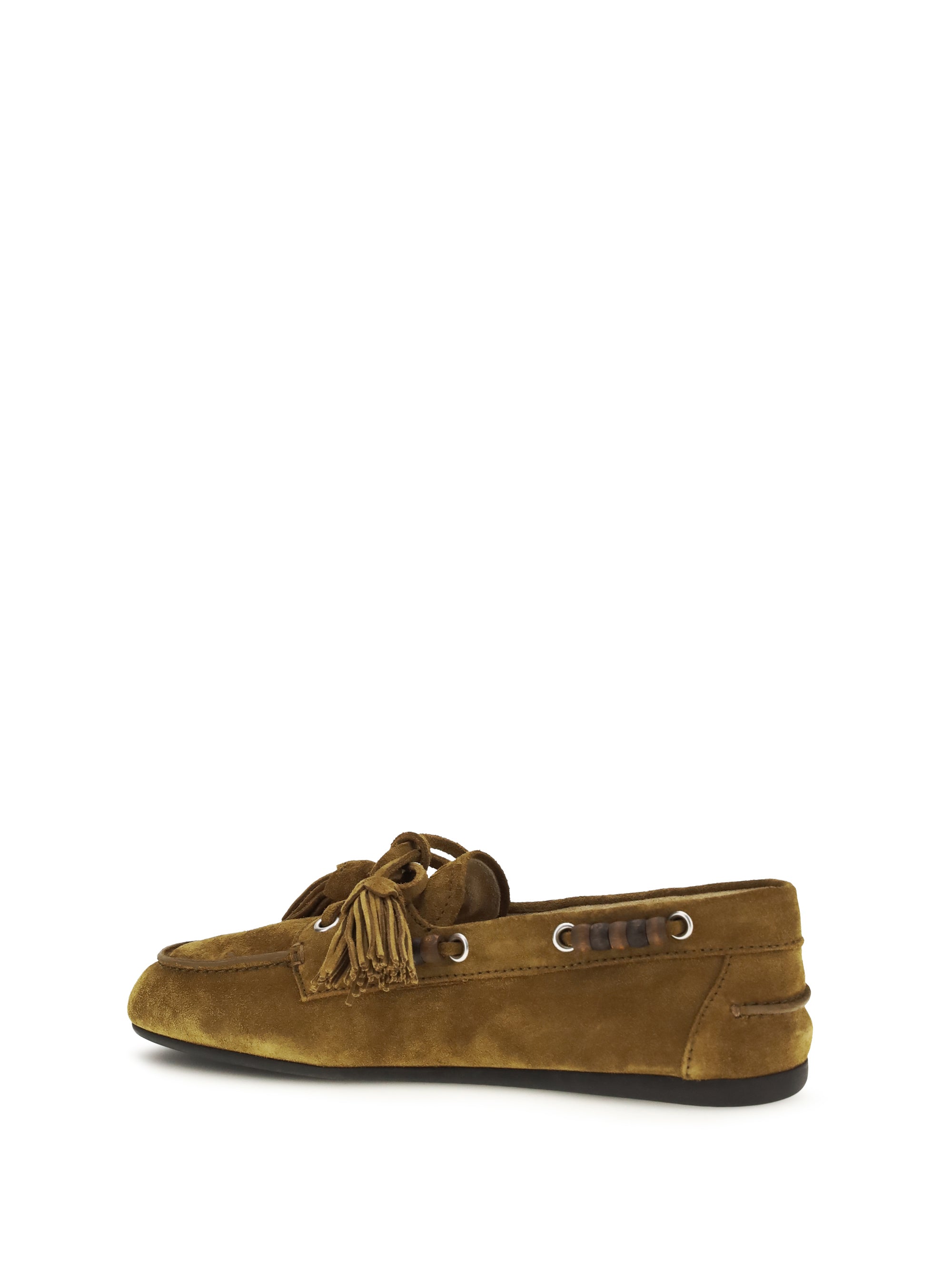Miu Miu Women Boat Suede Loafers