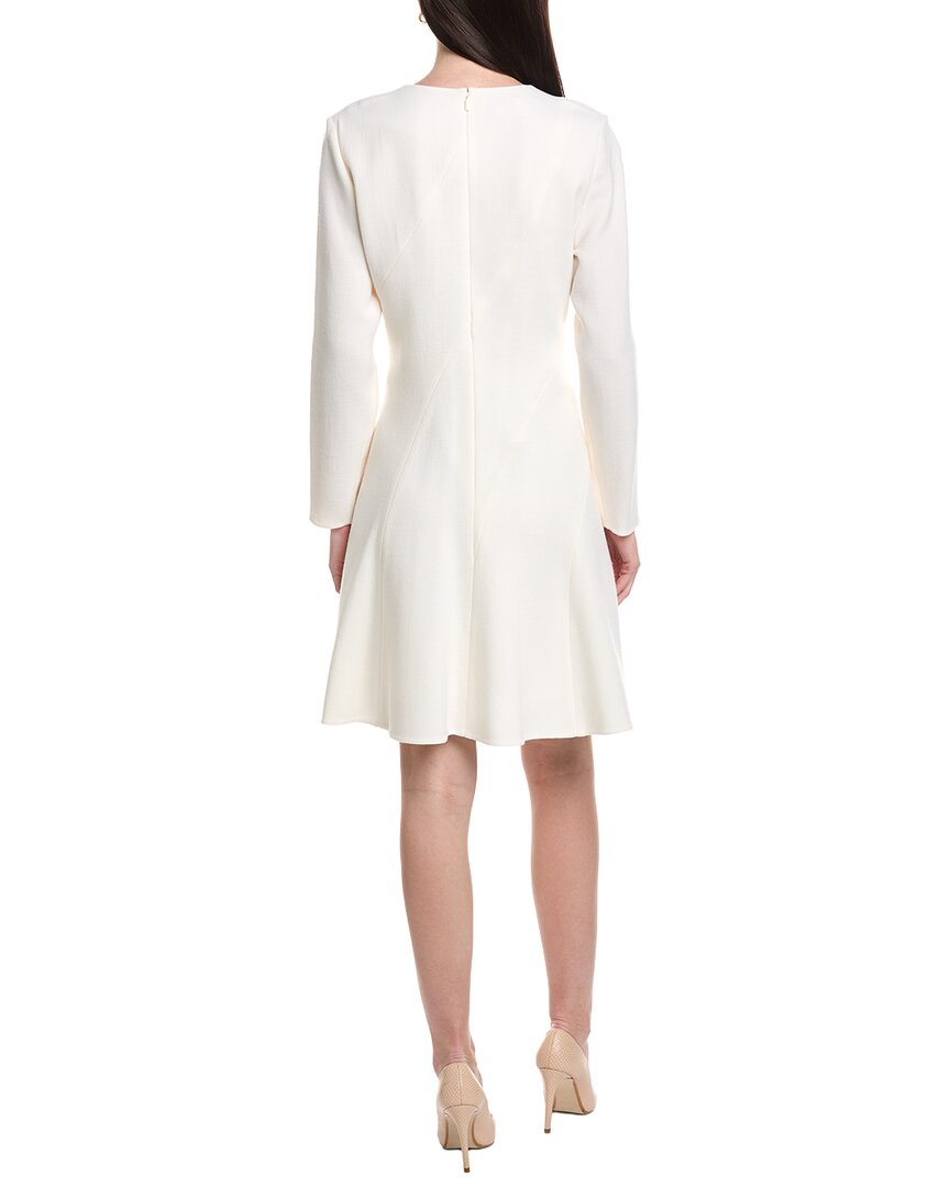 Lafayette 148 New York Flounced Hem Wool Mini Dress