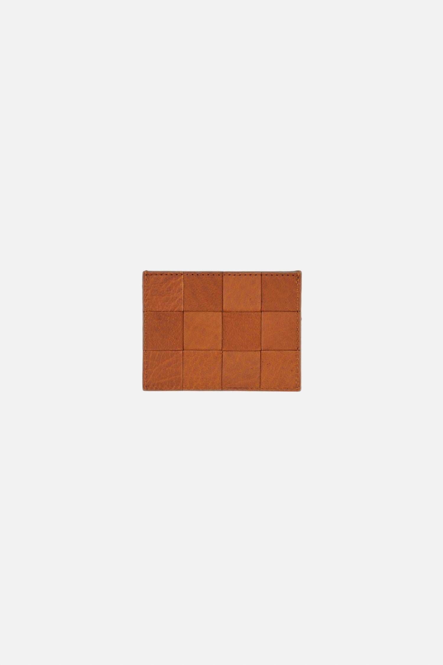 Women's Check Cardholder In Tan