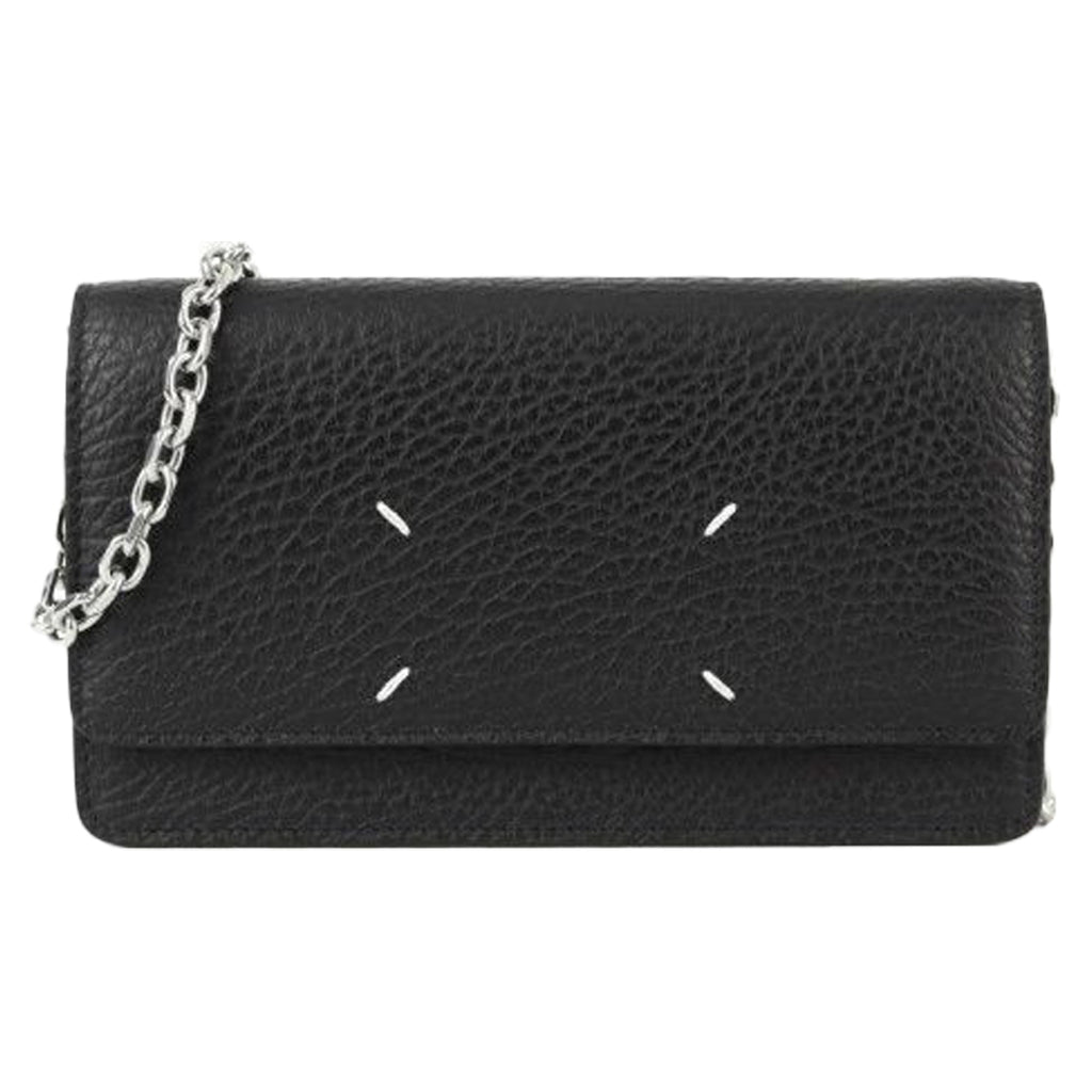 Stitched Chain Wallet Shoulder Bag