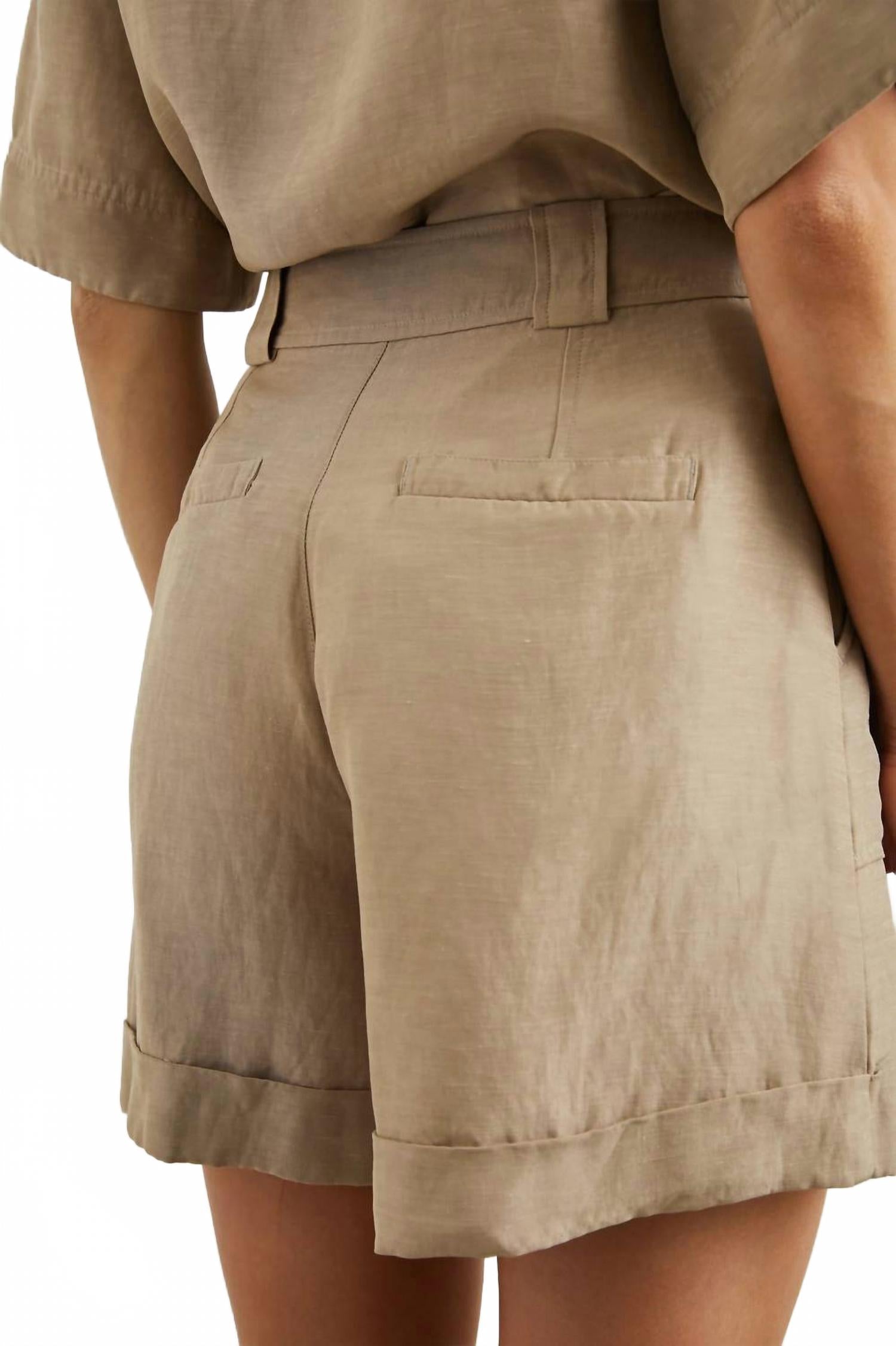 Maryam High Waist Short In Beige