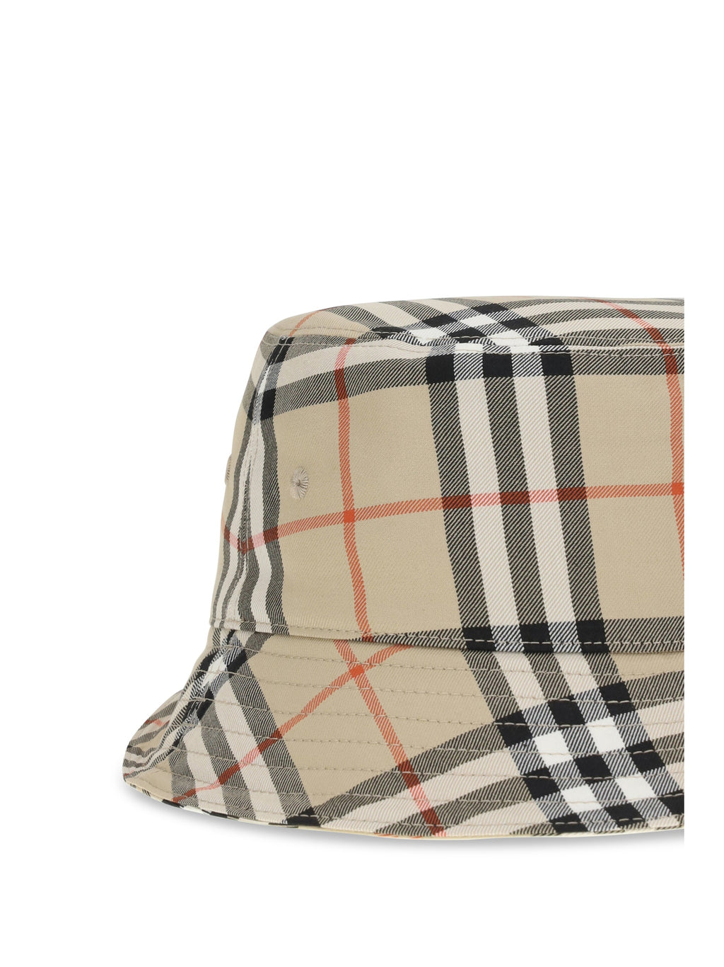 Burberry Men Check Cotton Bucket Hat