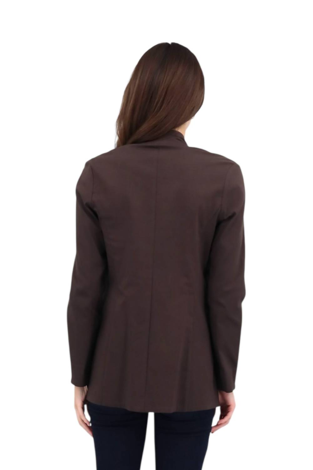 Ann Twill Tech Jacket In Brown