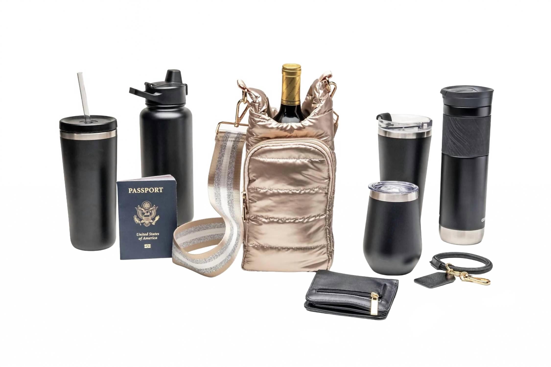 Women's Durable Nylon Hydrobag In Gold
