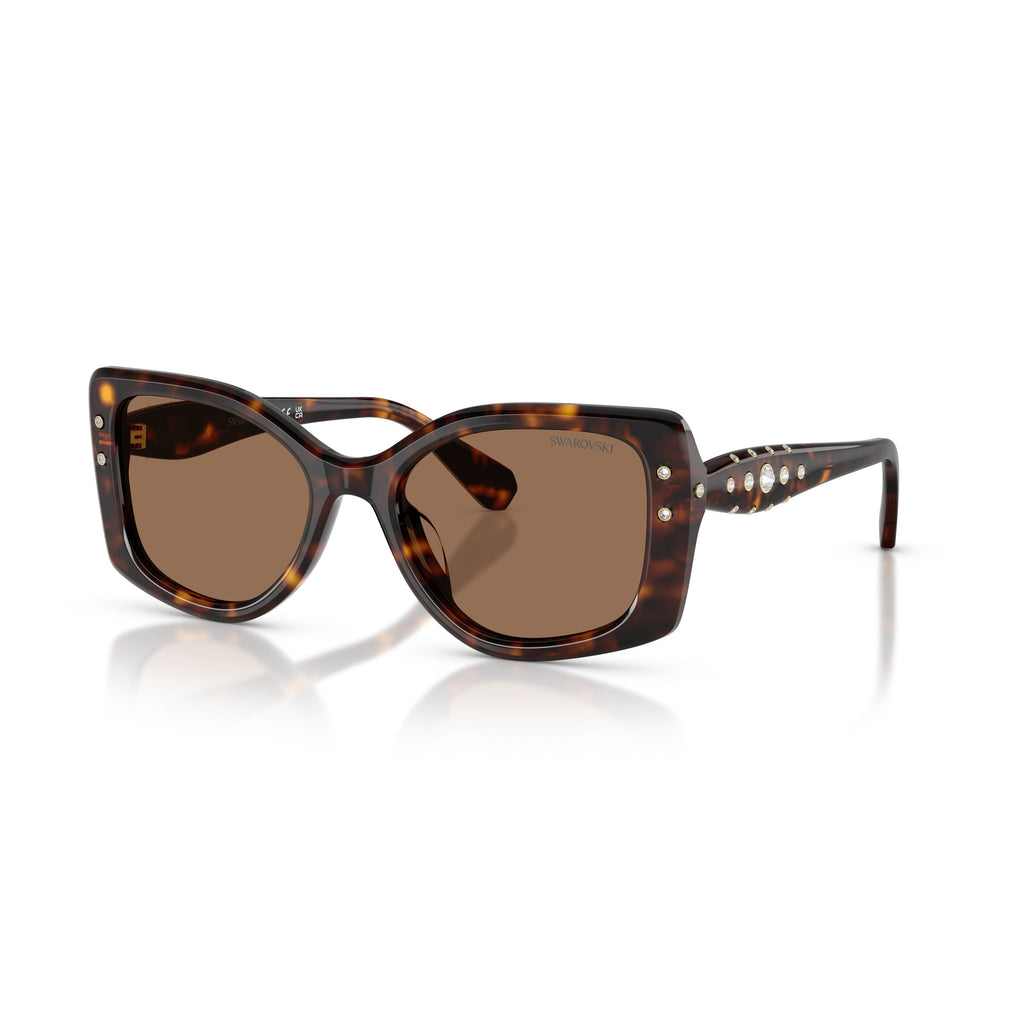 0Sk6058U Oversized Square Sunglasses with Tortoiseshell Pattern