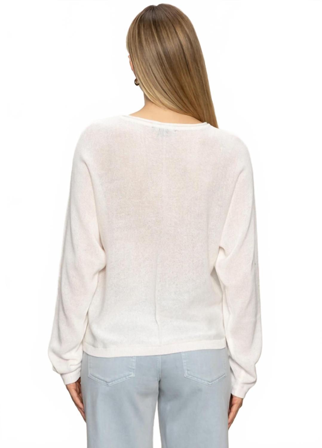 Easy Knitwear Top In White