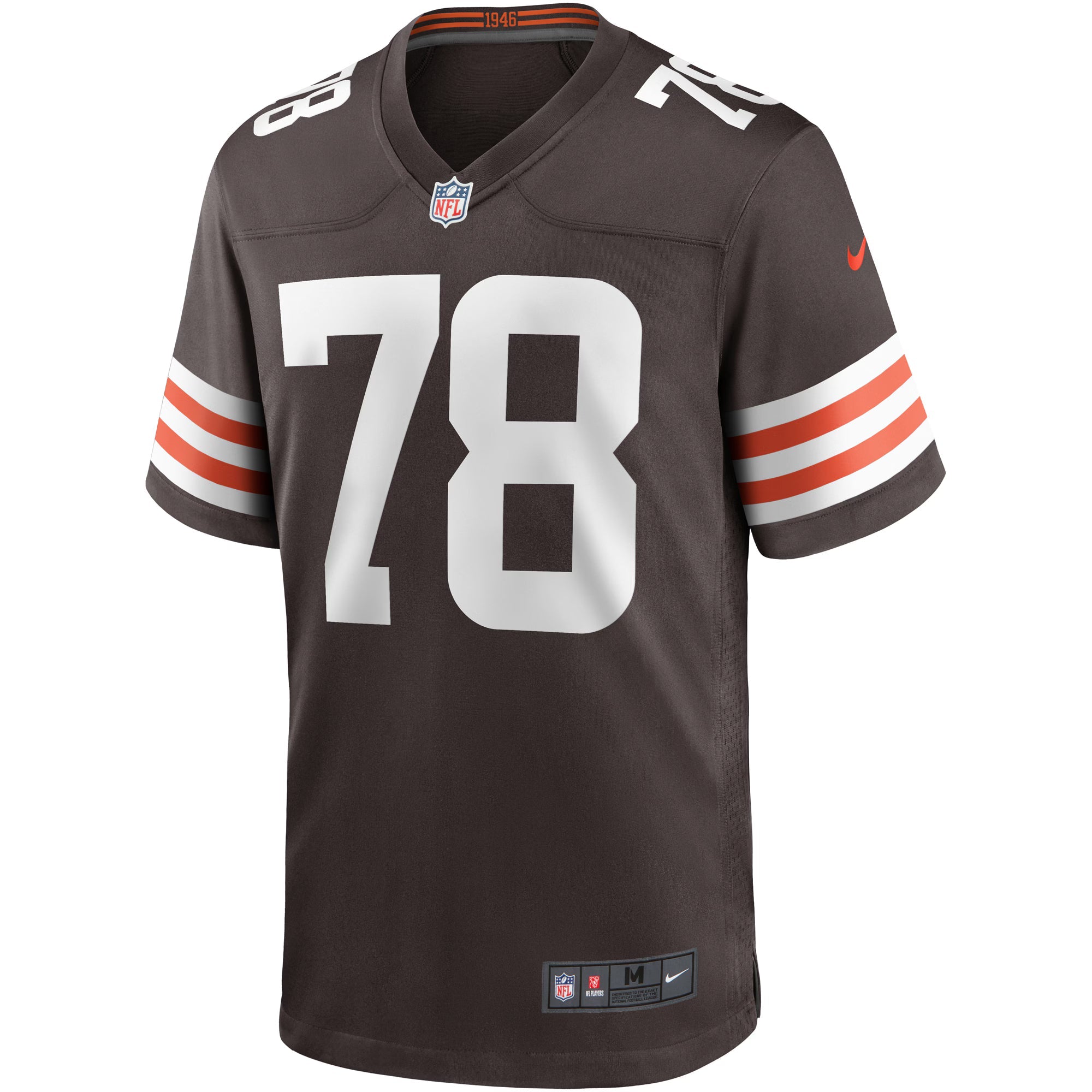 Cleveland Browns Jack Conklin Brown Game Player Jersey