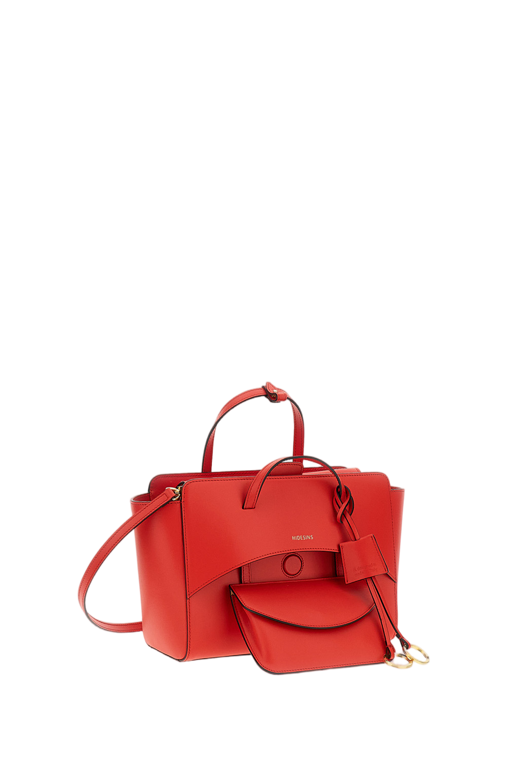 Red Flap M Leather Crossbody Bag