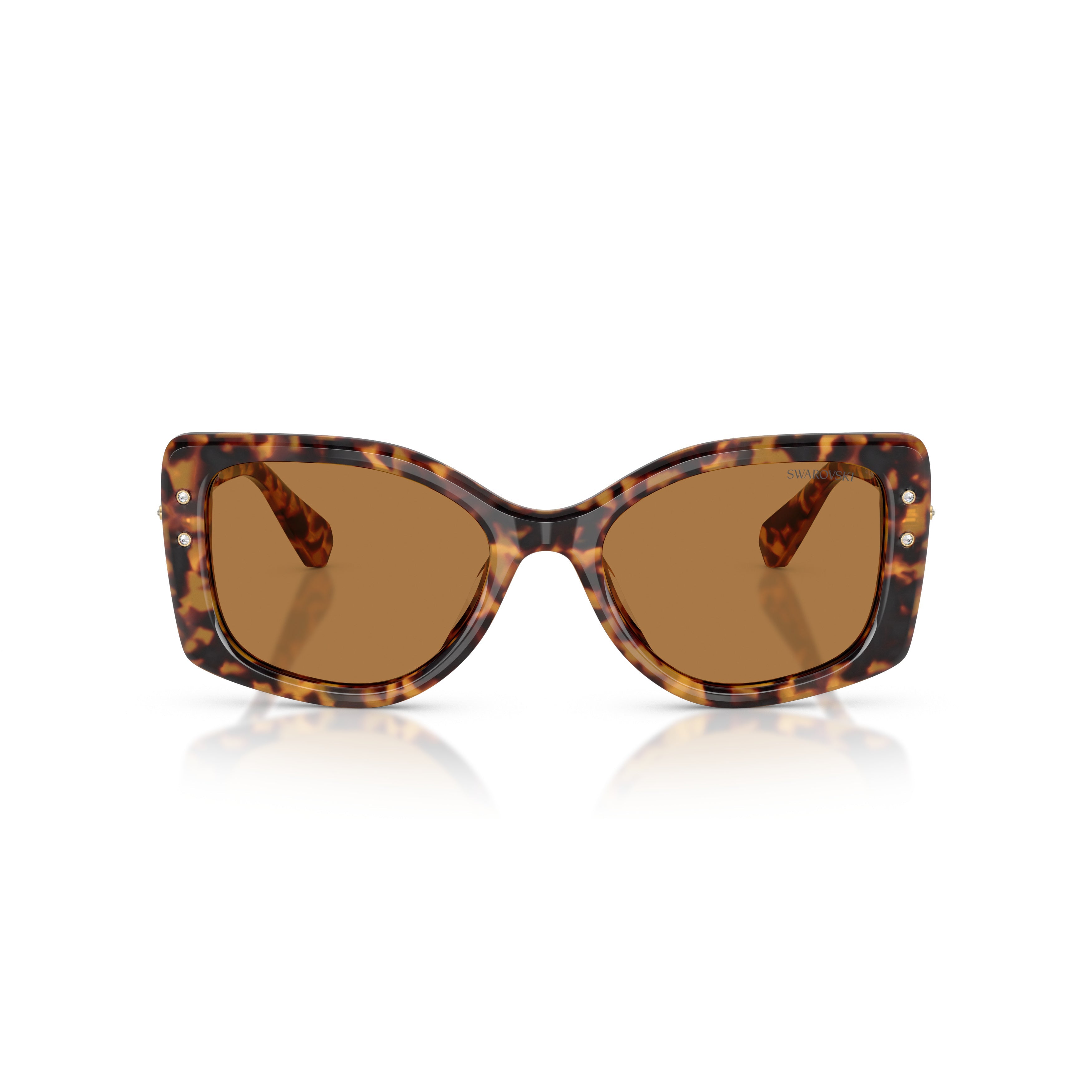 0Sk6058U Oversized Square Frame Sunglasses with Tortoiseshell Acetate