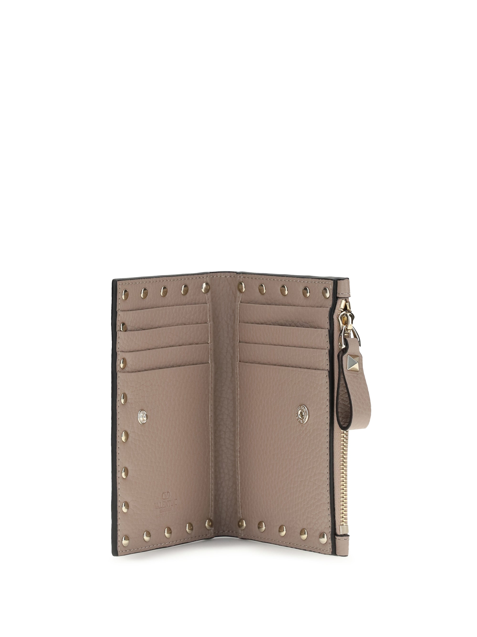 Valentino Garavani Women Rockstud Zip Card Holder