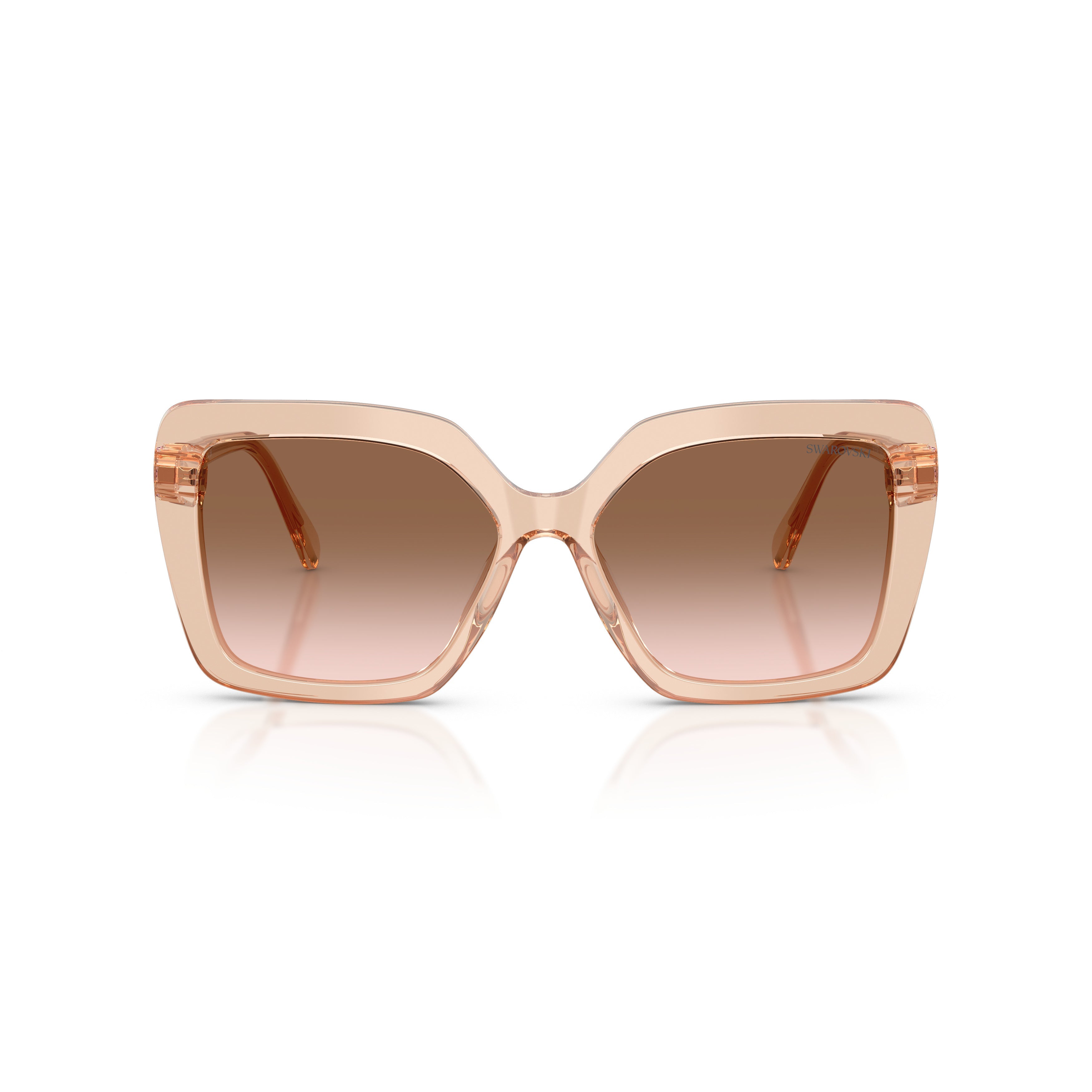0Sk6049 Bold Oversized Square Sunglasses with Crystal Embellishments