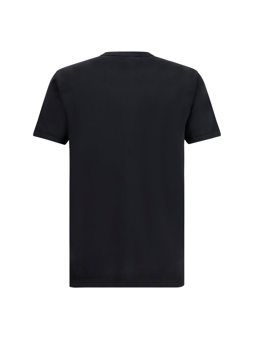 Dolce & Gabbana Men Cotton T-Shirt With Logo Plaque