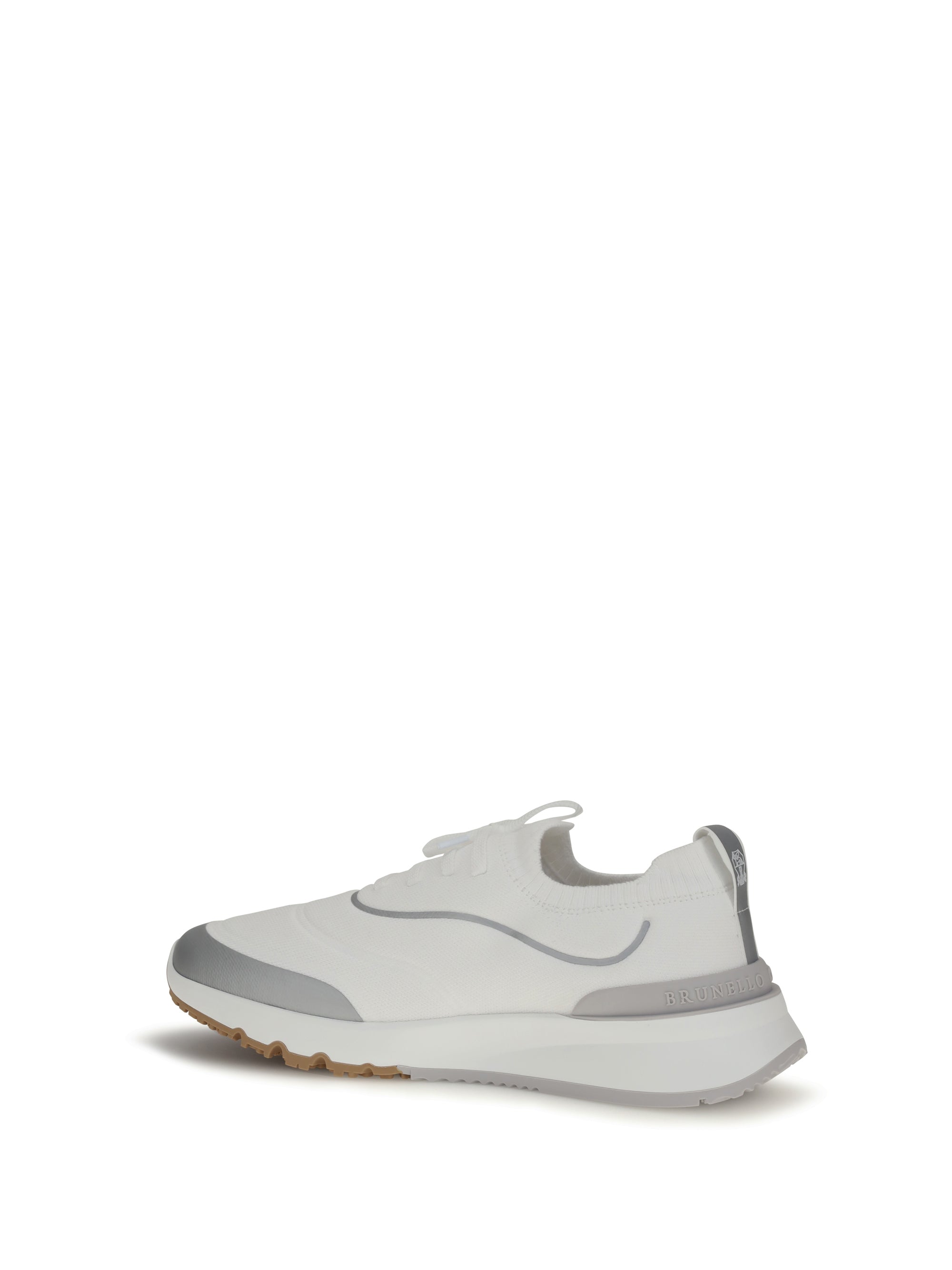Brunello Cucinelli Men Techno Cotton Knit Sneakers Runners