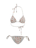 Dolce & Gabbana Women Triangle Bikini With Roselline Print