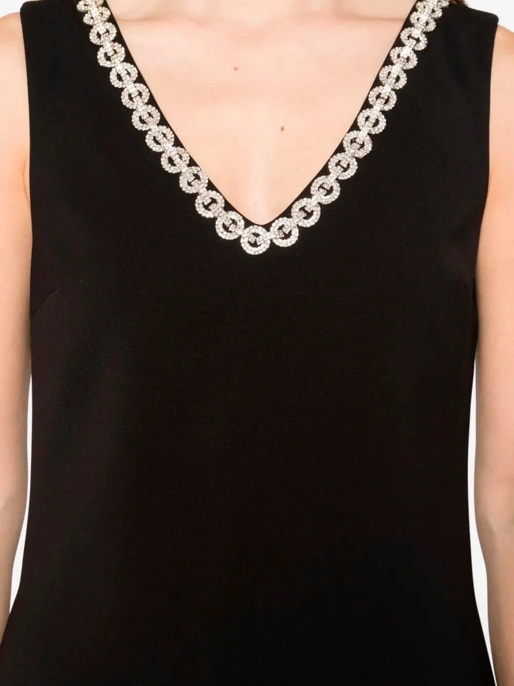 Self-Portrait Women Crystal Trim Mini Dress