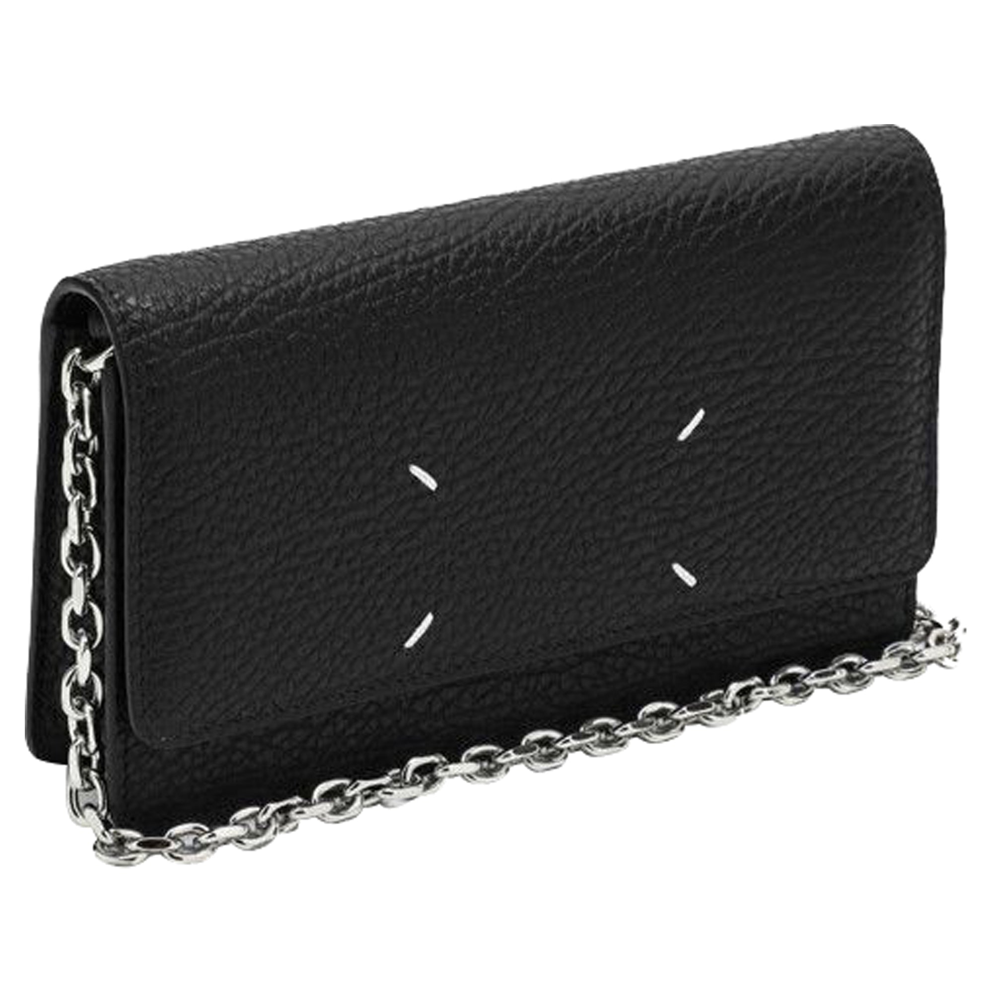 Stitched Chain Wallet Shoulder Bag