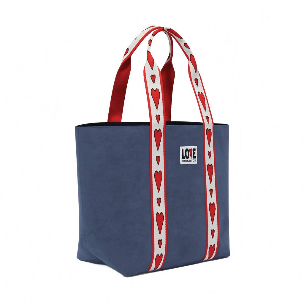Women's Velveteen Love Tote Bag In Multi