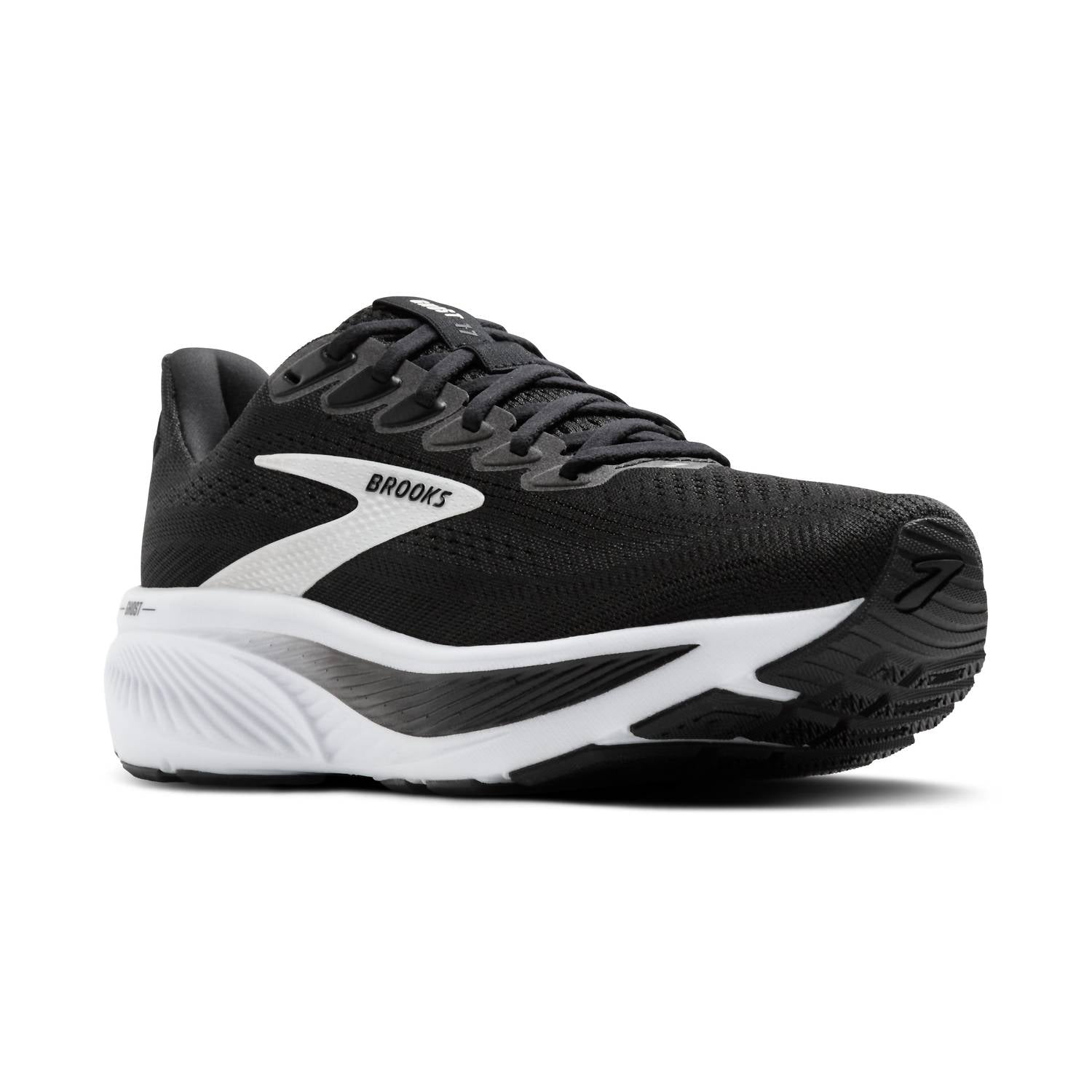 Men's Ghost 17 Running Shoes In Black/white