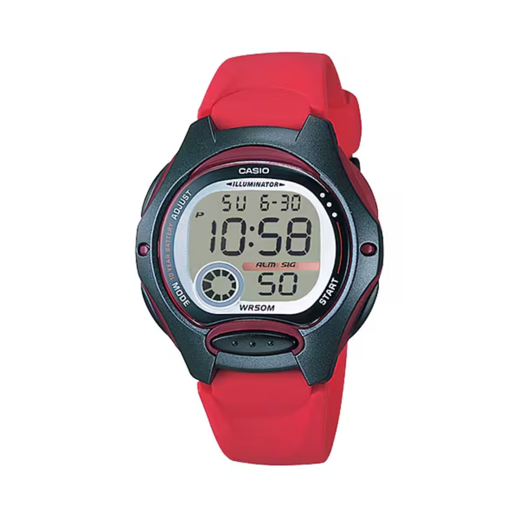 Casio Women's Digital Sport Resin Strap Watch - LW-200-4AV
