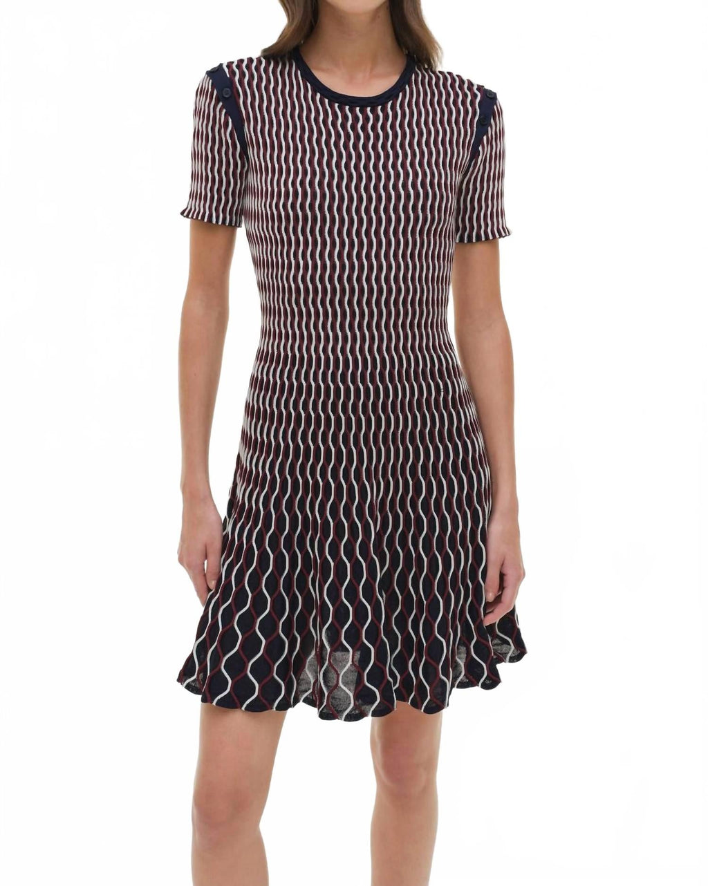 Baylor Dress In Cranberry