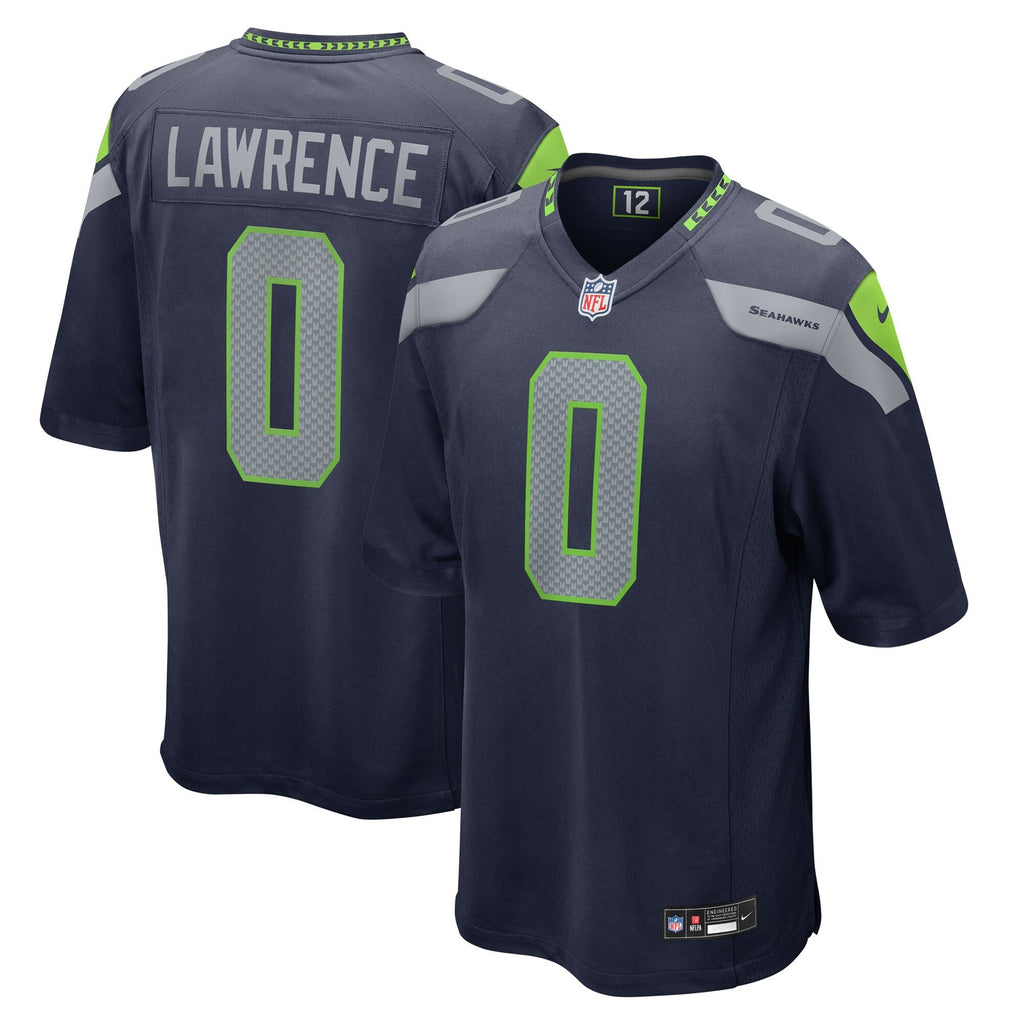 Seattle Seahawks DeMarcus Lawrence College Navy Team Game Jersey