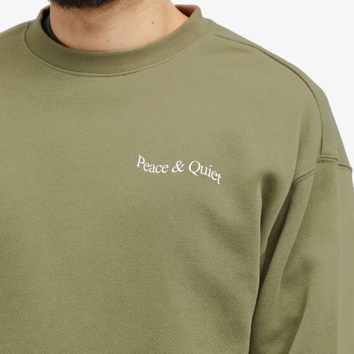 Men's Wordmark Crewneck Sweatshirt In Olive