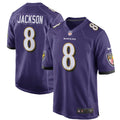 Baltimore Ravens Lamar Jackson Purple Game Player Jersey