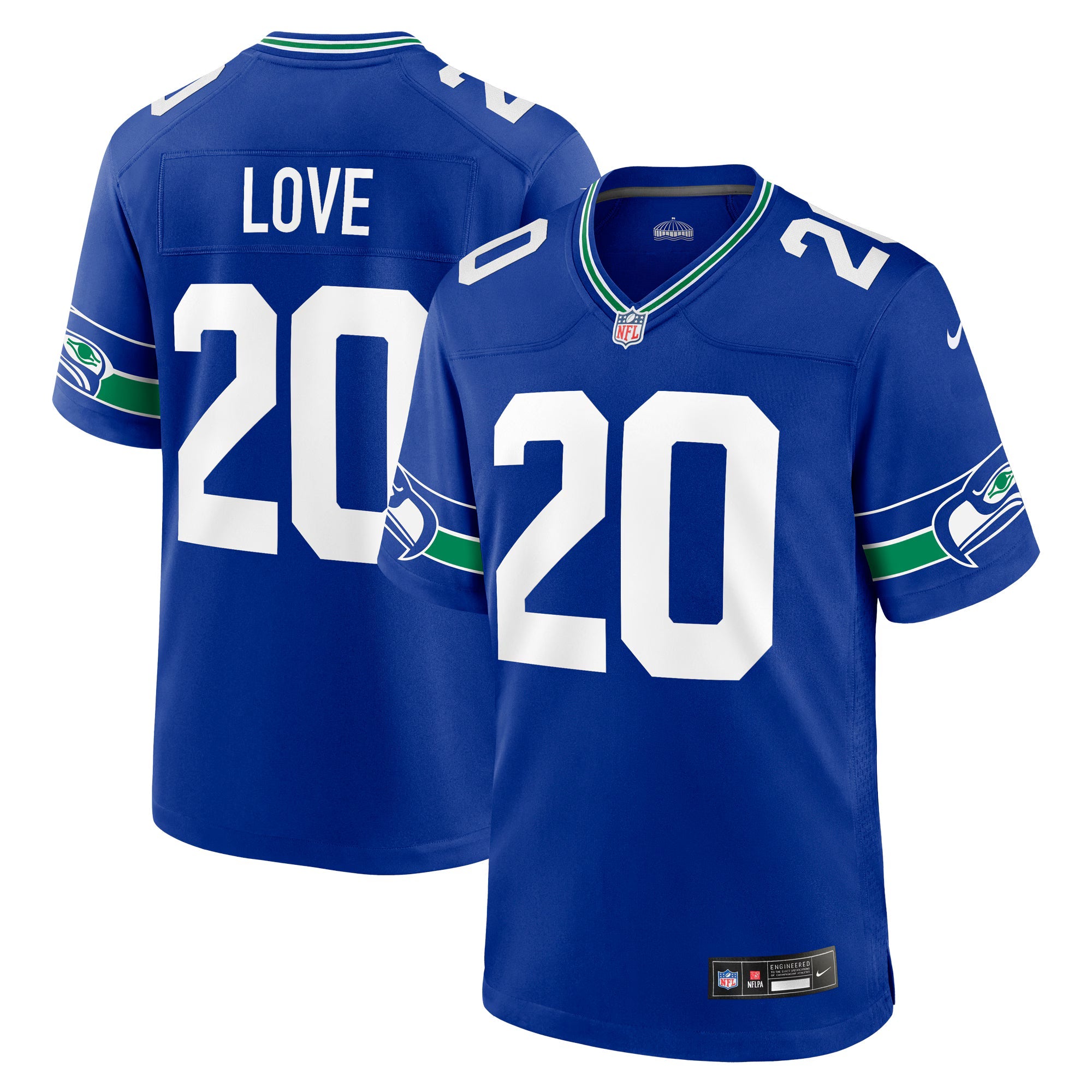 Seattle Seahawks Julian Love Royal Alternate Game Jersey