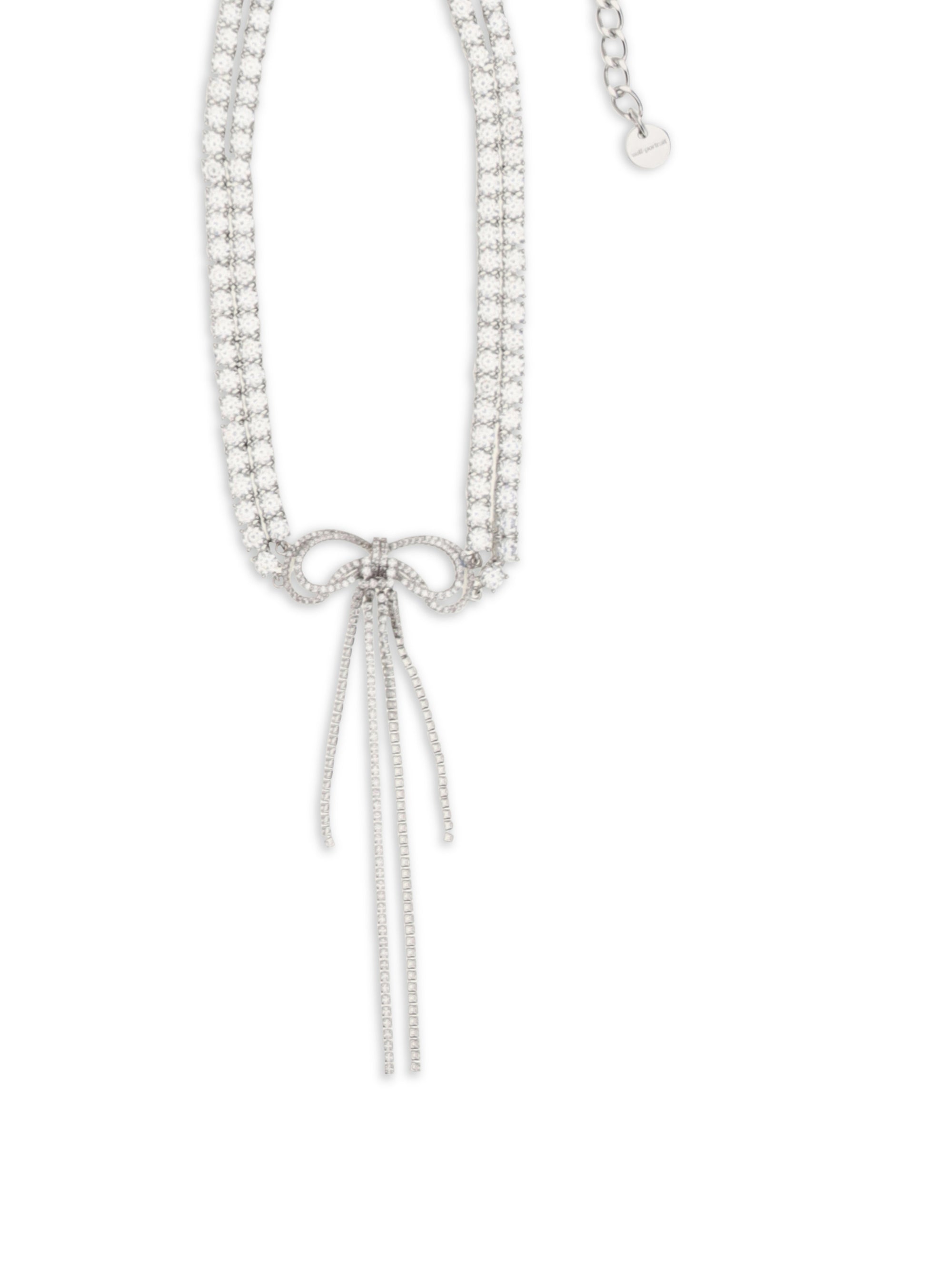 Self-Portrait Women Crystal Double Bow Choker