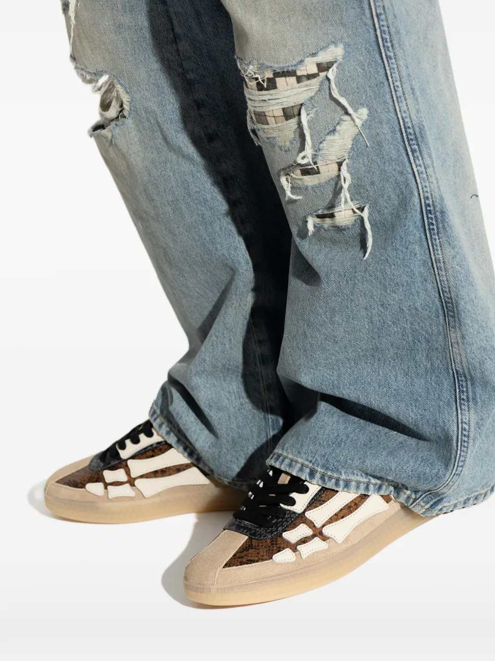 Amiri Men Sneakers With Bone Details