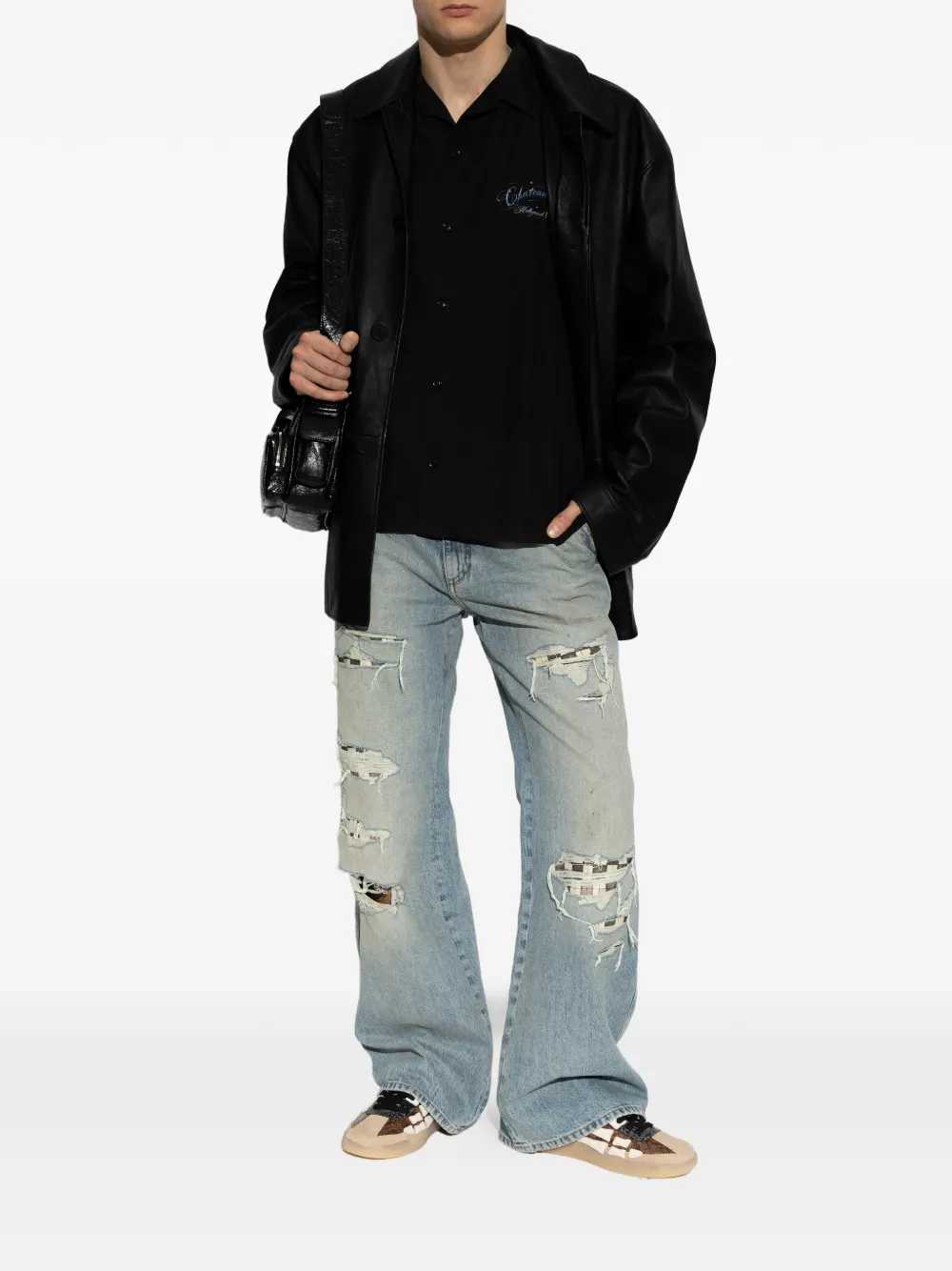 Amiri Men Sneakers With Bone Details