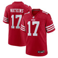 San Francisco 49ers Jordan Watkins Scarlet Team Game Jersey