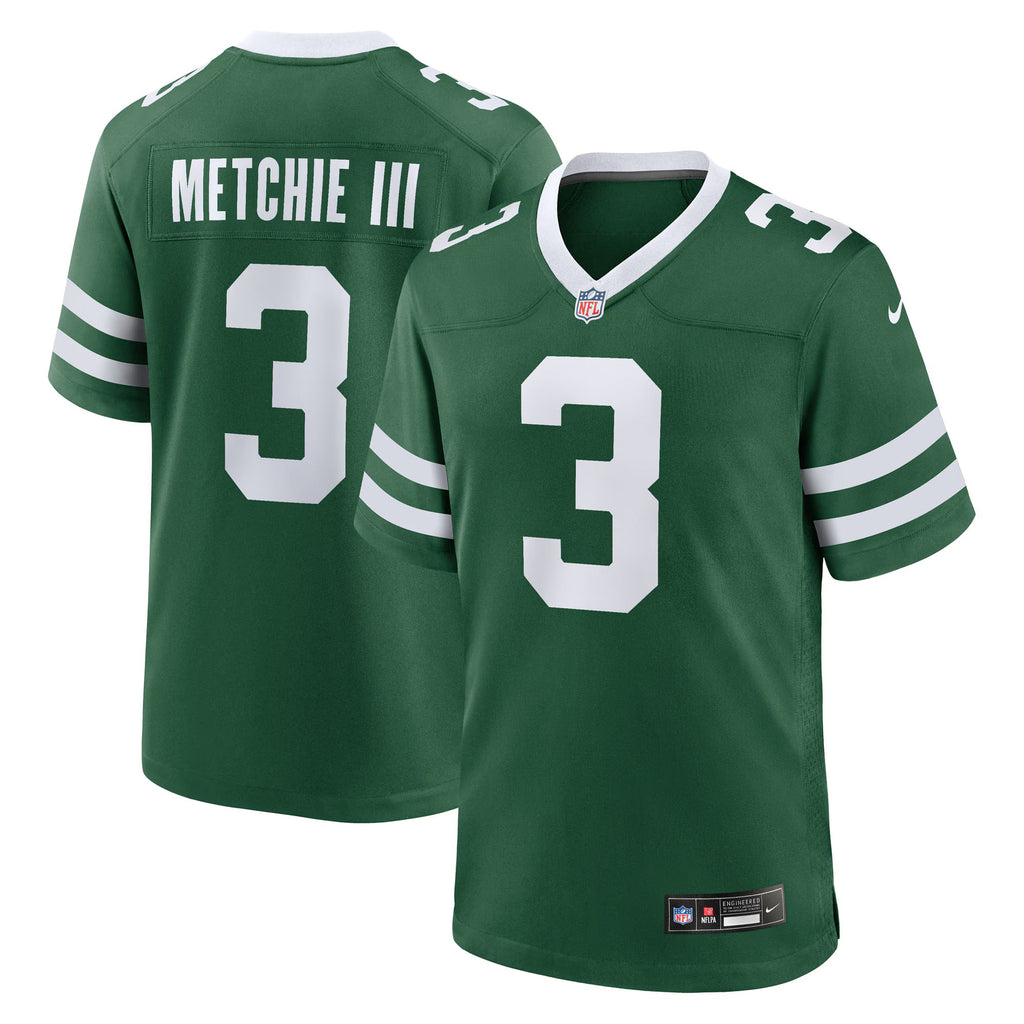 New York Jets John Metchie III Legacy Green Team Game Jersey