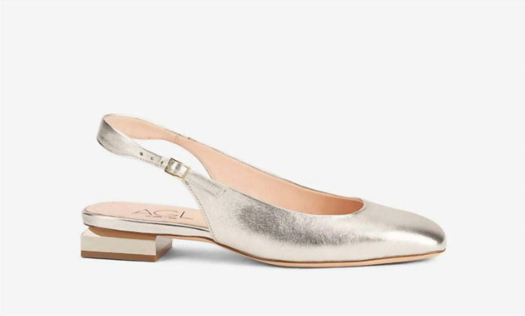 Women's Angie Slingback Sandals In Gold Foil